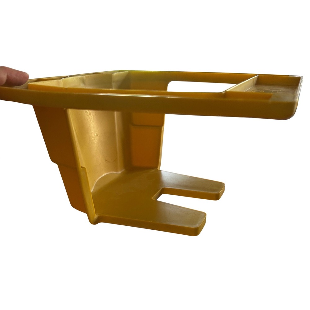 Vintage Rubbermaid Wall Mount organizer‎ Harvest Gold Yellow 1970s Retro